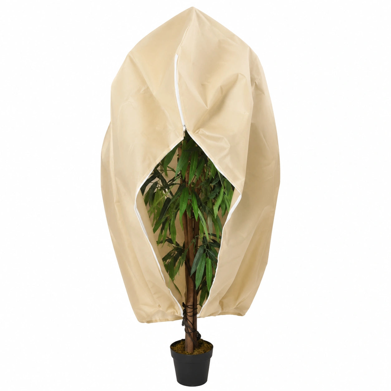 Homgoday Schutzhüllen mit Reißverschluss für Möbel und Pflanzen, 10er Set, 70 g/m², 3,93 x 3 m, für Innen- und Außenbereich