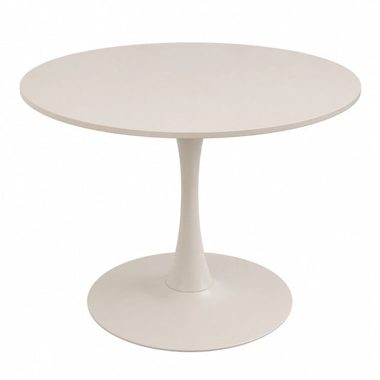 Runder Esstisch für 4 Personen, 100 cm Durchmesser, Beige