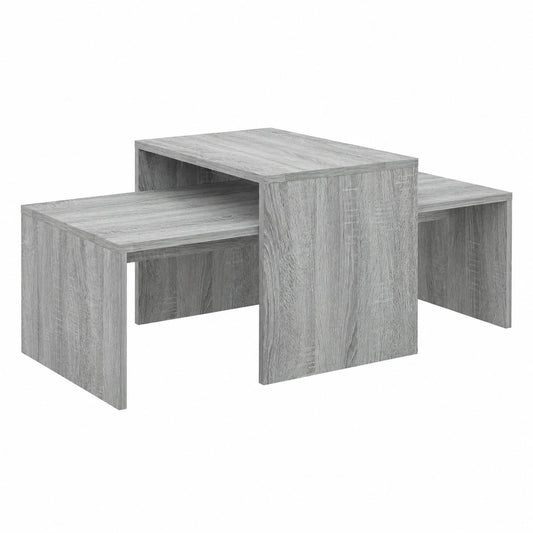 Homgoday Möbel-Set aus grauer Sonoma Eiche, 100 x 48 x 40 cm, Vielseitige Dekoration für Wohn- und Arbeitsbereiche