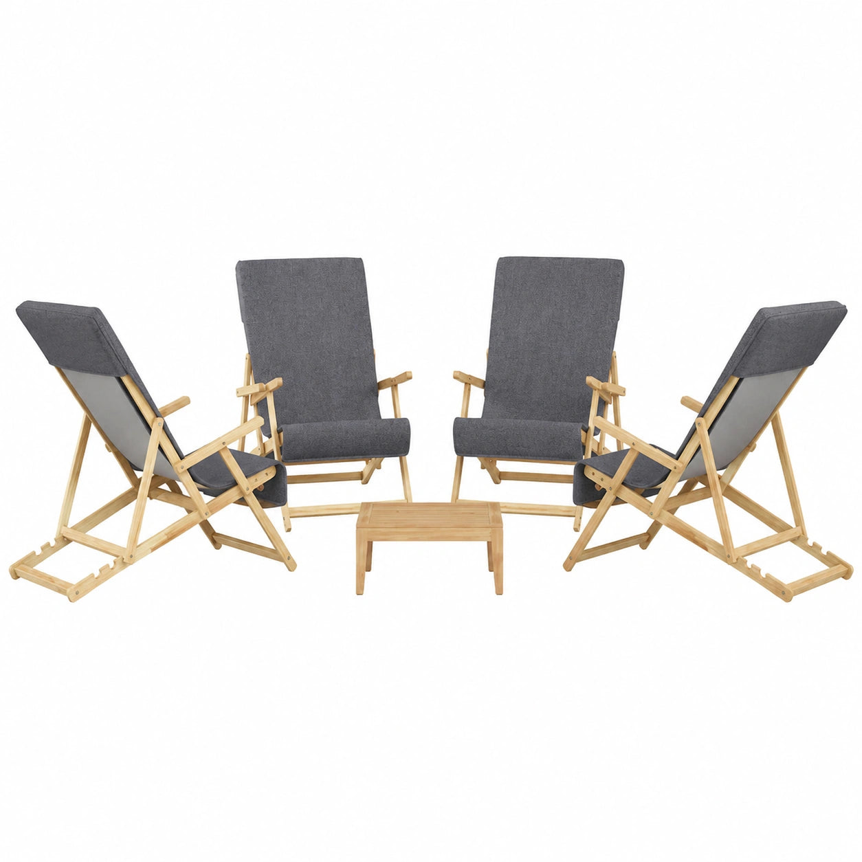 Homgoday Premium Strandtücher 6er Set Anthrazit 60x135 cm 400 g/m² für Möbeldekoration, Innen- und Außenbereich